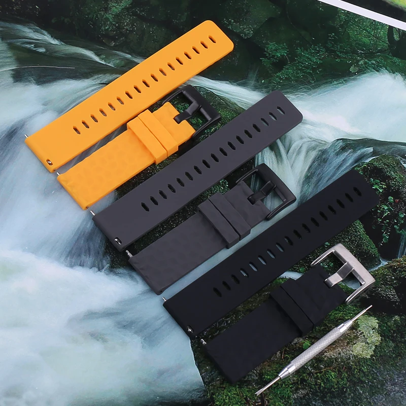 24mm Silicone WatchStrap for Suunto 9 Baro Spartan Sport Wrist HR Traverse Alpha Waterproof Quick Release Rubber Smartwatch Band
24mm Silicone WatchStrap for Suunto 9 Baro Spartan Sport Wrist HR Traverse Alpha Waterproof Quick Release Rubber Smartwatch Band