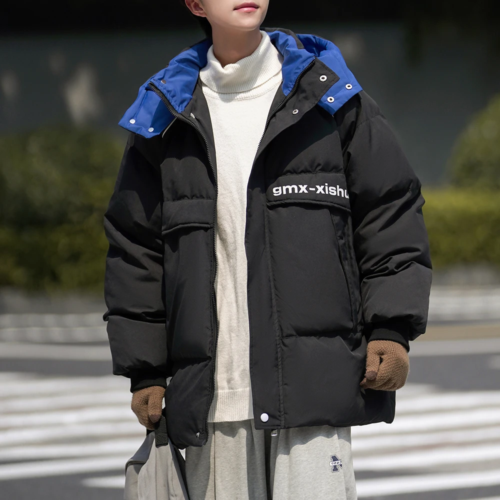 Men's Winter Thiened Warm Cotton Jaet 2024 New Sle Bread Sle Hooded Coat Youth Casual Loose Fit Zipper Closure
Men's Winter Thiened Warm Cotton Jaet 2024 New Sle Bread Sle Hooded Coat Youth Casual Loose Fit Zipper Closure