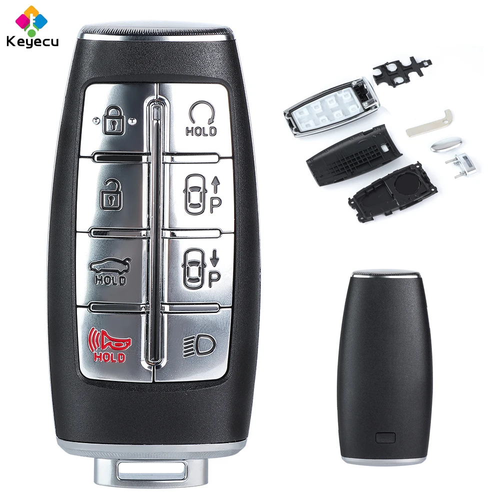 KEYECU Replacement Smart Remote Car Key Shell Case Housing With 8 Buttons Fob for GENESIS G80 GV70 2020 2021 2022 2023 2024 2025
KEYECU Replacement Smart Remote Car Key Shell Case Housing With 8 Buttons Fob for GENESIS G80 GV70 2020 2021 2022 2023 2024 2025