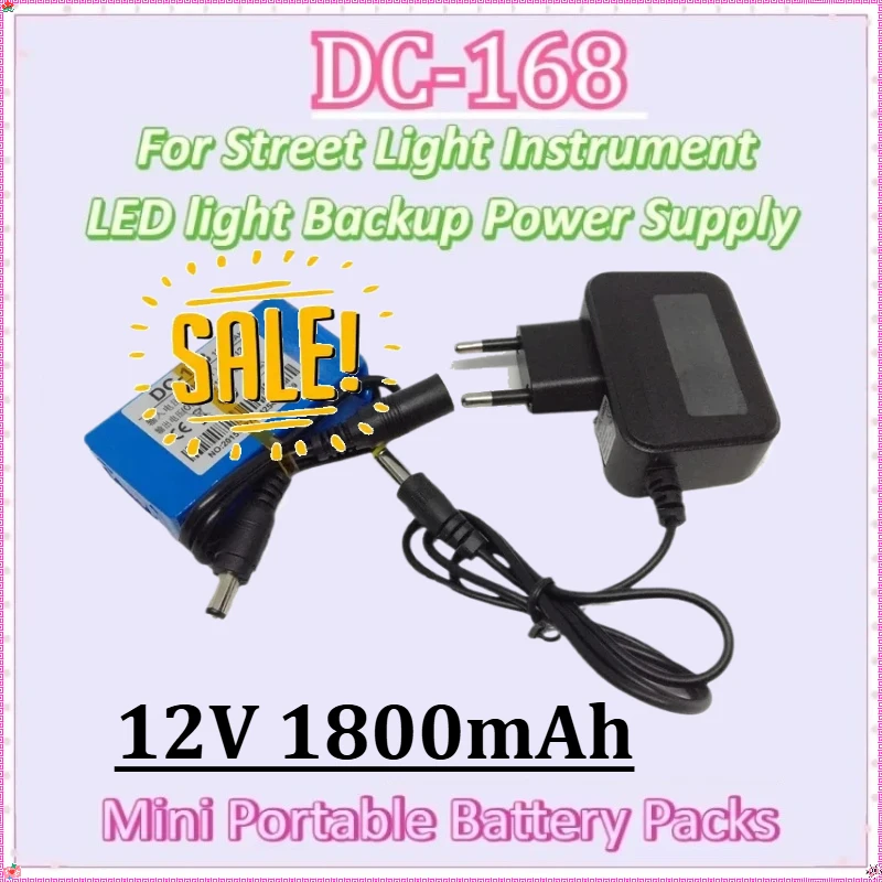 New DC-168 12V 1800mAh High Capacity Rechargeable Li-ion Battery Mini Portable Lithium-ion Batteries Pack for CCTV Camera
New DC-168 12V 1800mAh High Capacity Rechargeable Li-ion Battery Mini Portable Lithium-ion Batteries Pack for CCTV Camera
