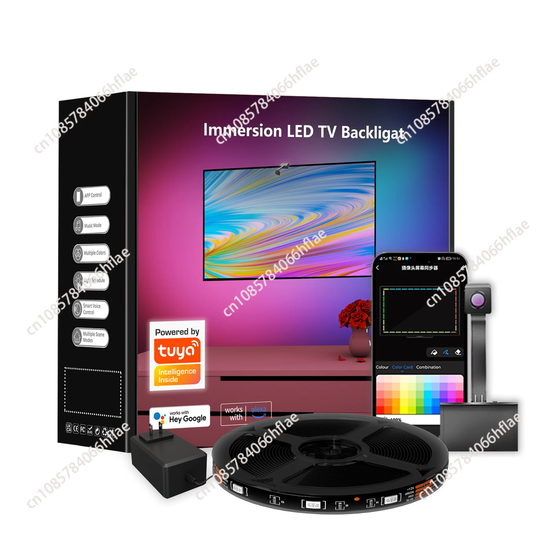 TV LED Backlight Immersion Sengled Ambient Screen WiFi Backlights RGBIC with Camera APP Control Music Sync For 55-65 inch TV/PC
TV LED Backlight Immersion Sengled Ambient Screen WiFi Backlights RGBIC with Camera APP Control Music Sync For 55-65 inch TV/PC