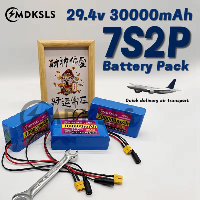 2026 New 100% Original 7S2P 29V 30000mAh 18650 Lithium-ion Rechargeable Battery Pack, Suitable for All 29V Motor Equipment, BMS
2026 New 100% Original 7S2P 29V 30000mAh 18650 Lithium-ion Rechargeable Battery Pack, Suitable for All 29V Motor Equipment, BMS