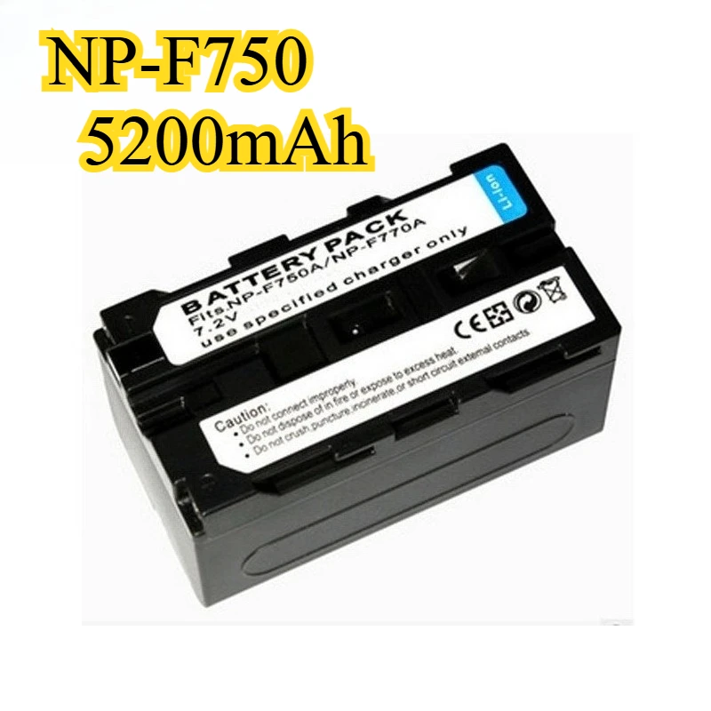 NP-F750 Аккумулятор для камеры Sony Светодиодный светильник для видеосъемки 7,2 В 5200 мАч Литий-ионный аккумулятор для видеокамеры NP-F770/F750
NP-F750 Аккумулятор для камеры Sony Светодиодный светильник для видеосъемки 7,2 В 5200 мАч Литий-ионный аккумулятор для видеокамеры NP-F770/F750