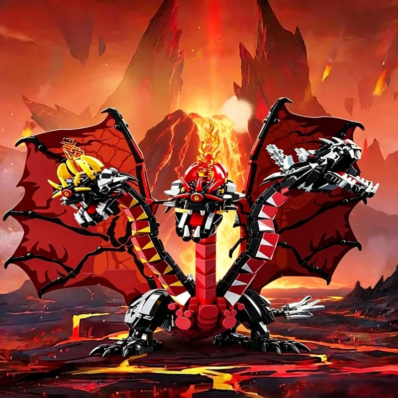 2026 Creative Three-Headed Dragon Building Blocks Ornament High Difficulty Assembly Model Desktop Collectible Building Toy
2026 Creative Three-Headed Dragon Building Blocks Ornament High Difficulty Assembly Model Desktop Collectible Building Toy