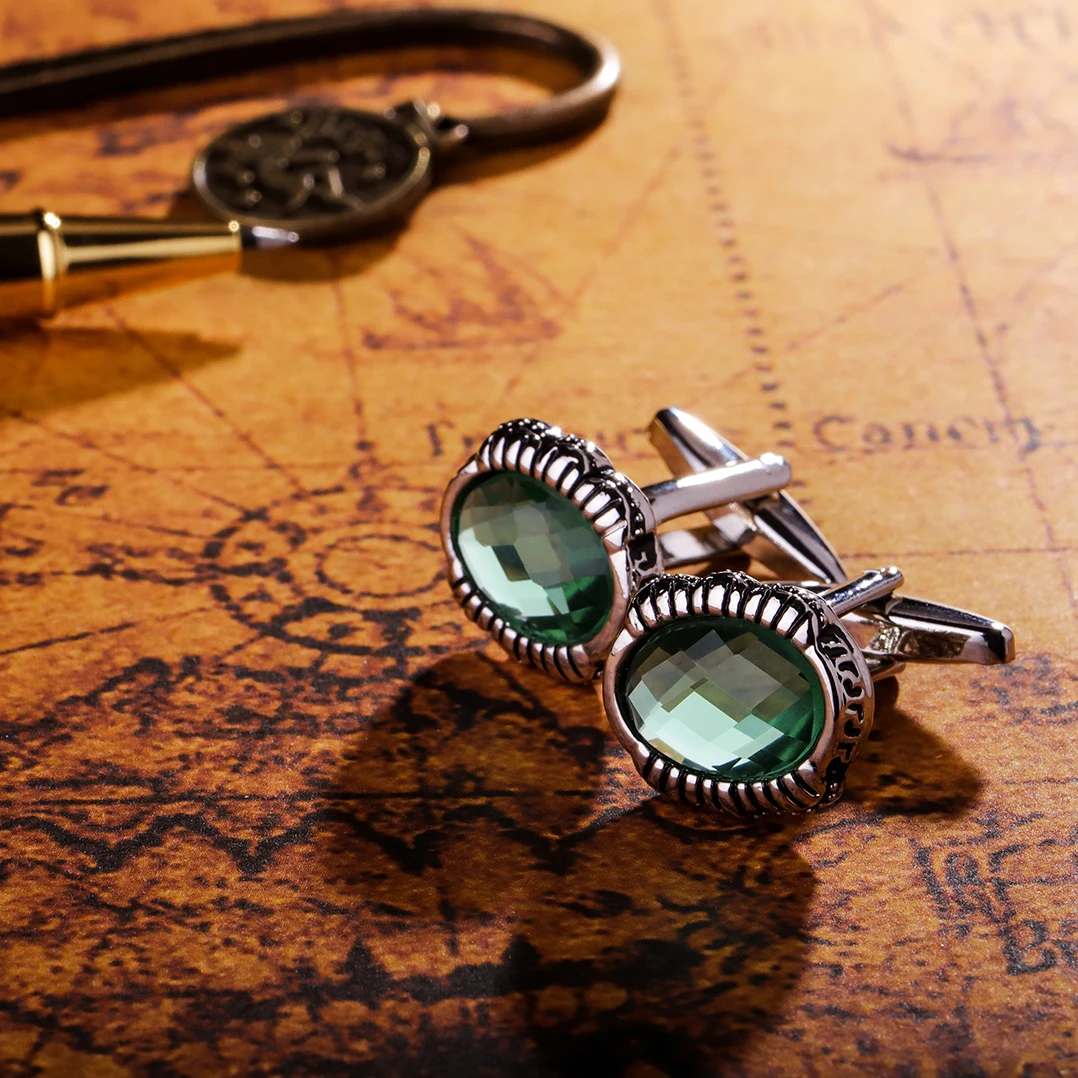 KFLK jewelry for men's brand of high quality shirt cuff links green stone cufflinks fashion wedding gift button guests
KFLK jewelry for men's brand of high quality shirt cuff links green stone cufflinks fashion wedding gift button guests