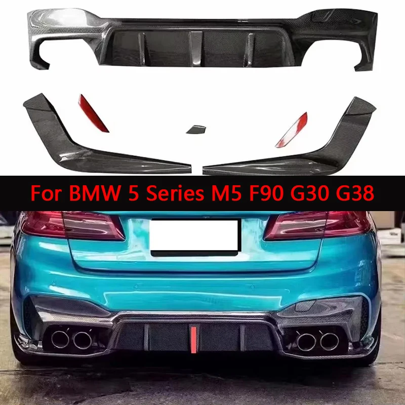 For BMW 5 Series M5 F90 G30 G38 Carbon Fiber Back lip Car Rear Bumper Diffuser Rear Splitters Spoiler Back lip Body Kit
For BMW 5 Series M5 F90 G30 G38 Carbon Fiber Back lip Car Rear Bumper Diffuser Rear Splitters Spoiler Back lip Body Kit