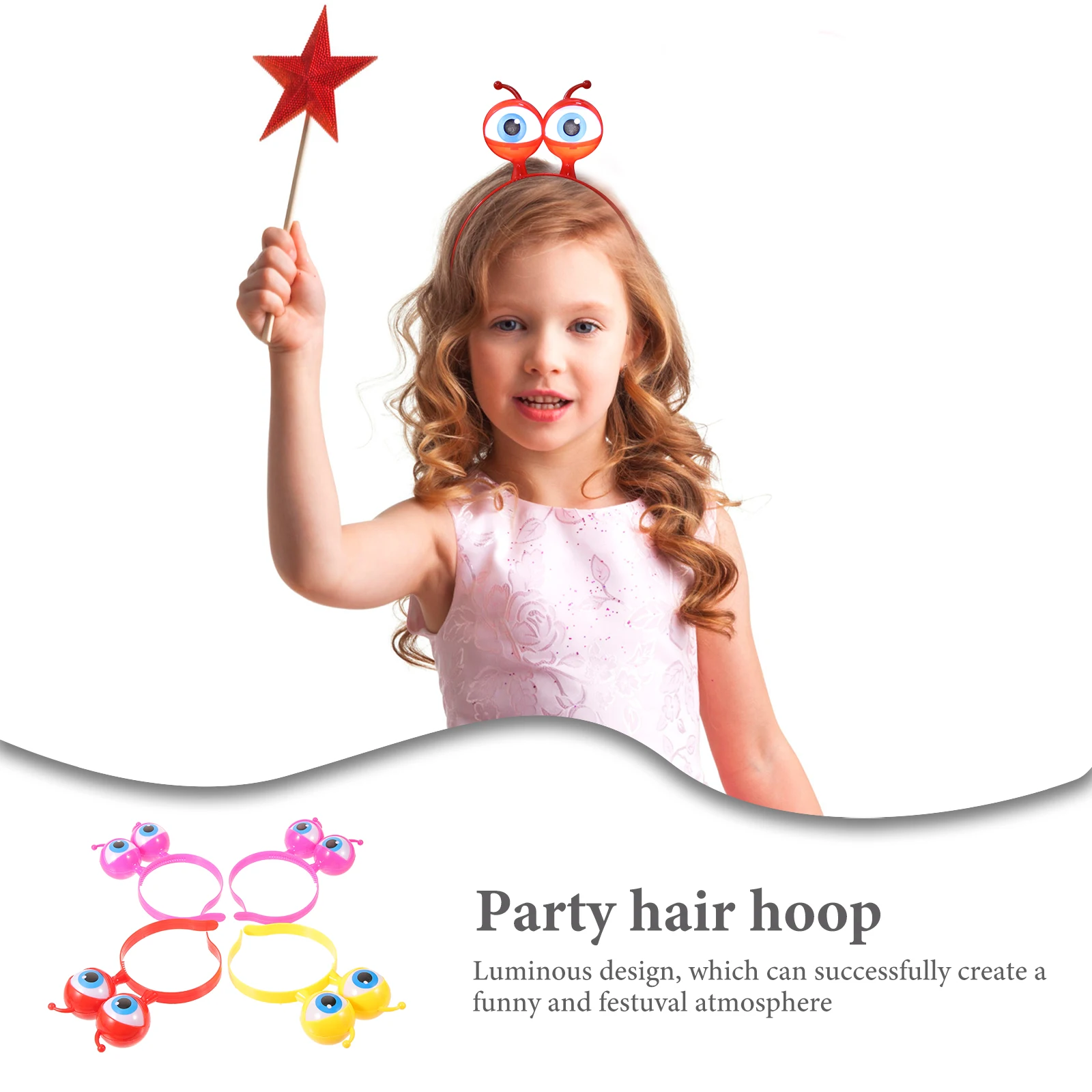 4pcs Flash Head Hoop Hairbands Cartoon Glow in Dark Aliens Eyeballs Kids Party Accessories Durable Plastic Design Hair Tools
4pcs Flash Head Hoop Hairbands Cartoon Glow in Dark Aliens Eyeballs Kids Party Accessories Durable Plastic Design Hair Tools