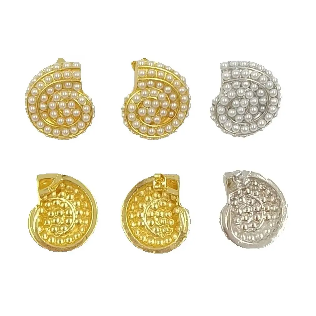 WT-ME125 Personality Style Snail Shell With Brass And Artificial Pearl Earring For Women Party Special Accessory
WT-ME125 Personality Style Snail Shell With Brass And Artificial Pearl Earring For Women Party Special Accessory