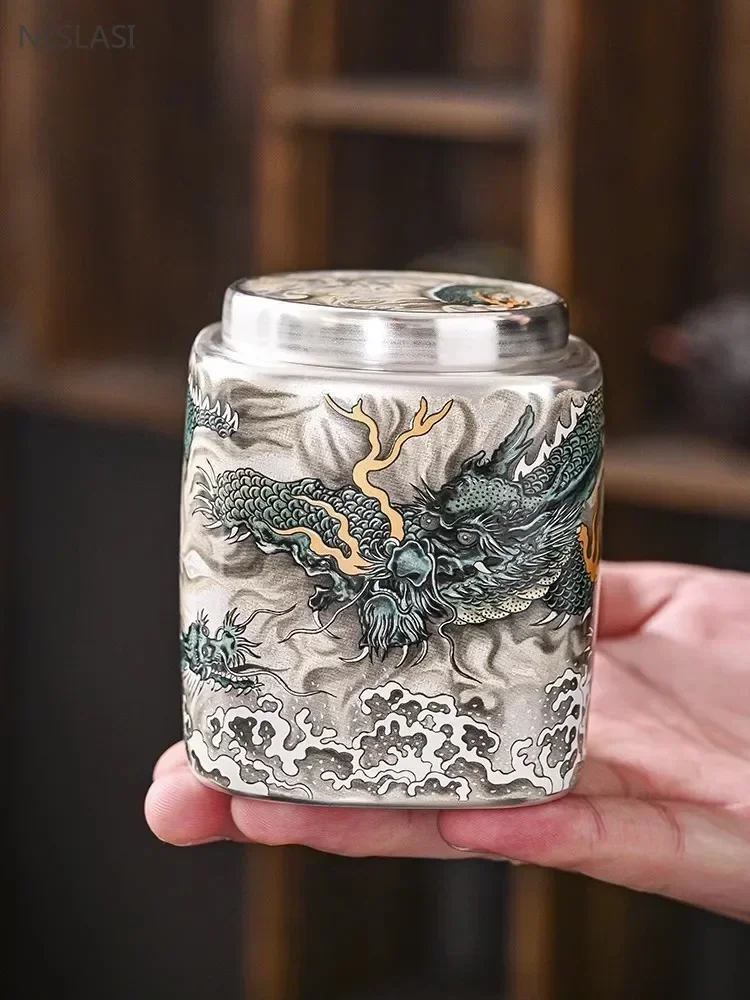 High-grade Silver-plated Ceramic Tea Caddy Portable Travel Sealed Jar Moisture-proof Coffee Container Custom Tea Accessories
High-grade Silver-plated Ceramic Tea Caddy Portable Travel Sealed Jar Moisture-proof Coffee Container Custom Tea Accessories