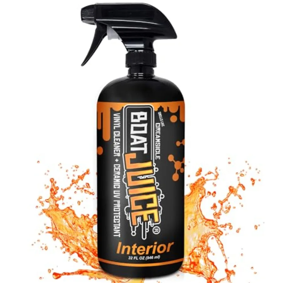 Interior 2-in-1 Vinyl Boat Seat Cleaner and Ceramic UV Protectant Spray Marine Interior Detailing Upholstery, Carpet and Plasti
Interior 2-in-1 Vinyl Boat Seat Cleaner and Ceramic UV Protectant Spray Marine Interior Detailing Upholstery, Carpet and Plasti