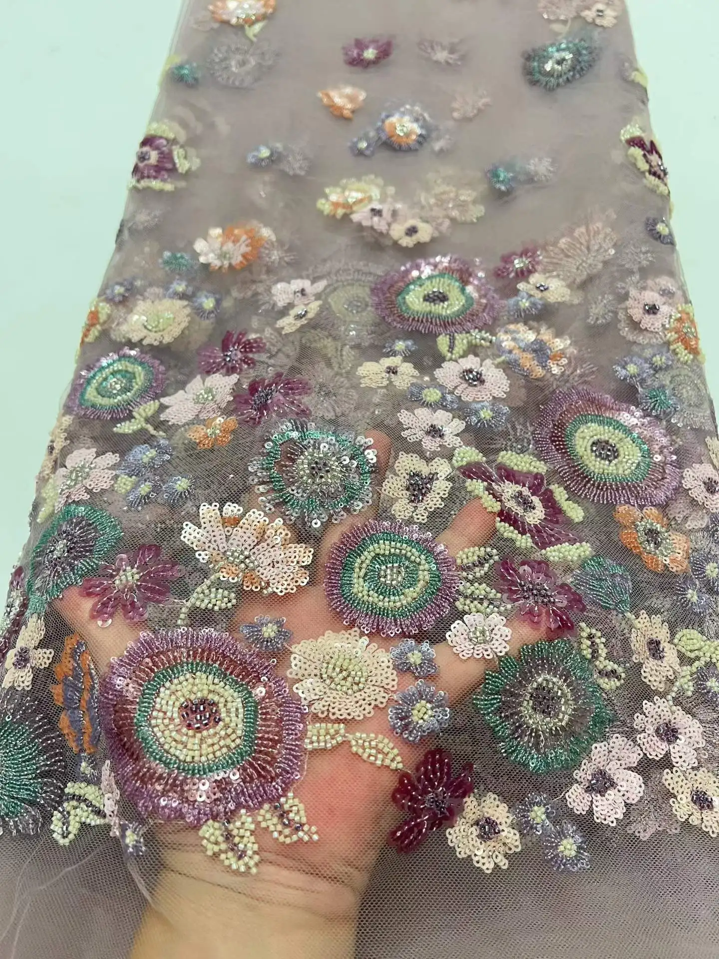Luxury Nigeria African 3d Beaded Lace Fabric 2026 High Quality Sequins Embroidery African French Lace Fabric For Dress
Luxury Nigeria African 3d Beaded Lace Fabric 2026 High Quality Sequins Embroidery African French Lace Fabric For Dress