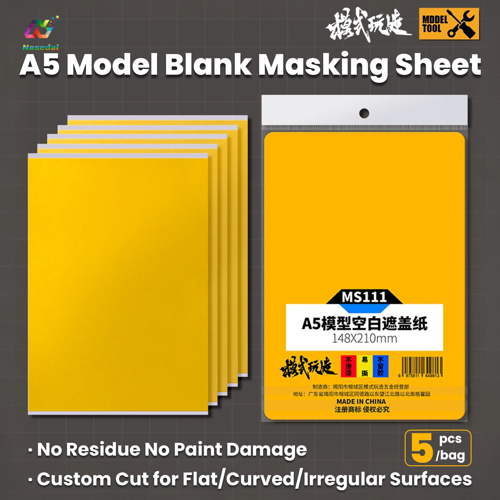 5pcs A5 Model Masking Sheet for Gundam Scale Model Painting Easy to Cut Improve Efficiency DIY Model Making Hobby Accessory Tool
5pcs A5 Model Masking Sheet for Gundam Scale Model Painting Easy to Cut Improve Efficiency DIY Model Making Hobby Accessory Tool