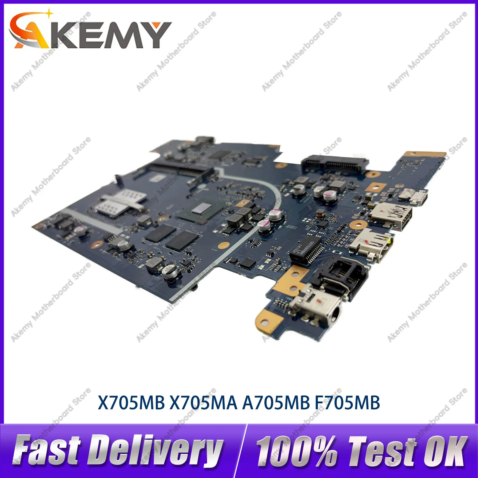 X705MB Laptop Motherboard For ASUS VivoBook A705M X705MB X705M F705M Notebook Mainboard With Celeron CPU 100% tests OK fast ship
X705MB Laptop Motherboard For ASUS VivoBook A705M X705MB X705M F705M Notebook Mainboard With Celeron CPU 100% tests OK fast ship