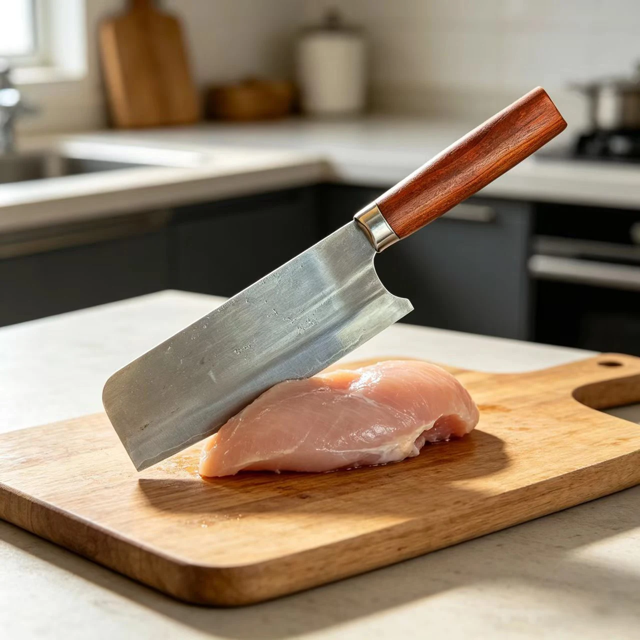 8 Inch Nakiri Knife 3-layers Clad Steel SKD11 Blade Wood Handle Chef Slicing Vegetables Cleaver Meat Handmade Kitchen Knives
8 Inch Nakiri Knife 3-layers Clad Steel SKD11 Blade Wood Handle Chef Slicing Vegetables Cleaver Meat Handmade Kitchen Knives