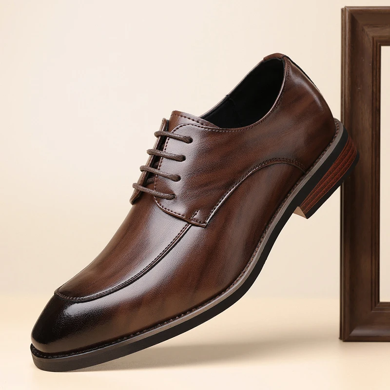 Men's Business Formal Comfortable Breathable Casual Derby Shoes Soft Bottom Wear-Resistant Slip-Resistant Wedding Shoes-HT1009
Men's Business Formal Comfortable Breathable Casual Derby Shoes Soft Bottom Wear-Resistant Slip-Resistant Wedding Shoes-HT1009