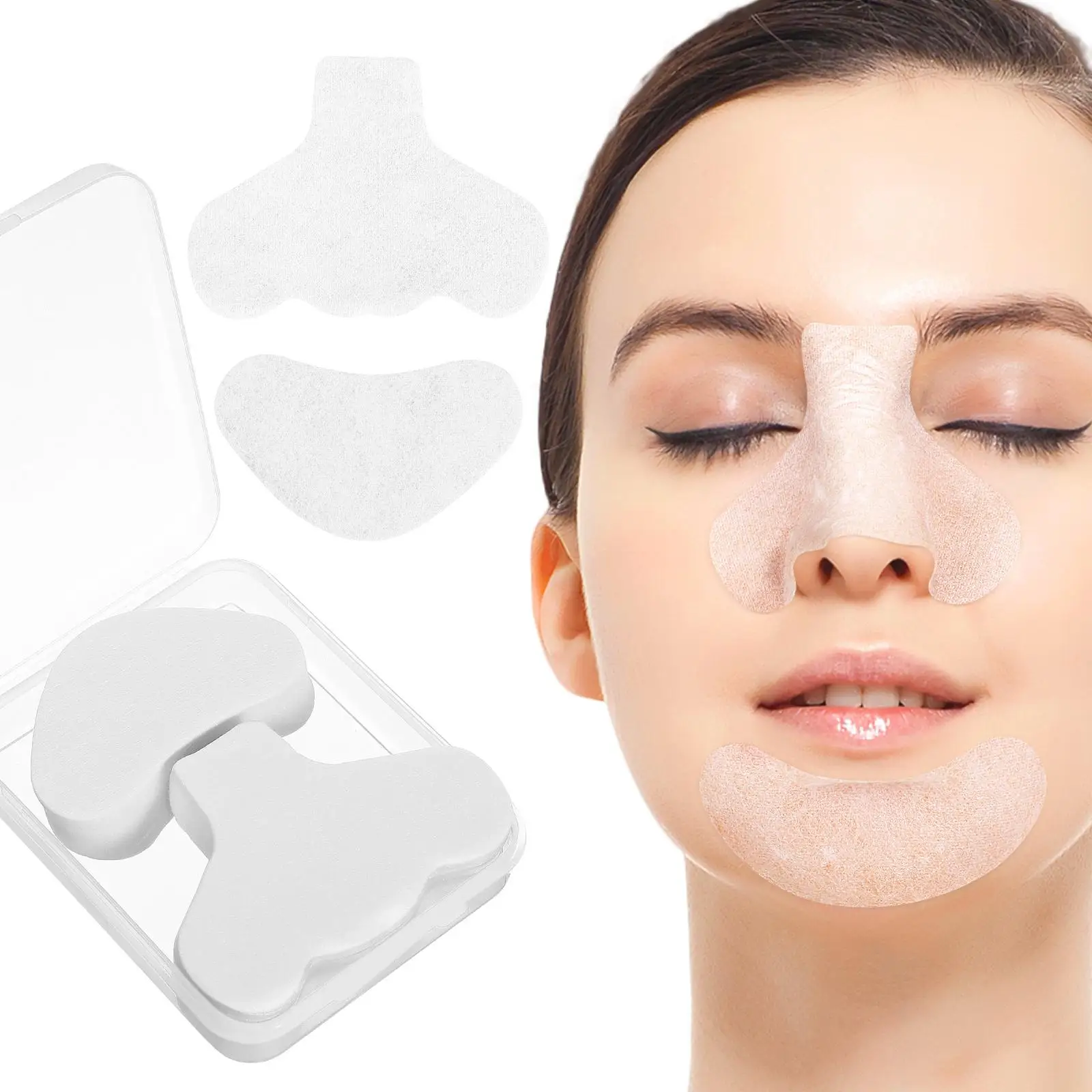 200 Pcs T Zone Film Pore Strips Nose Patches For Chin Face Mask Sheet Black Heads Cleaning Pure Cotton Pores Cleansing Pads
200 Pcs T Zone Film Pore Strips Nose Patches For Chin Face Mask Sheet Black Heads Cleaning Pure Cotton Pores Cleansing Pads