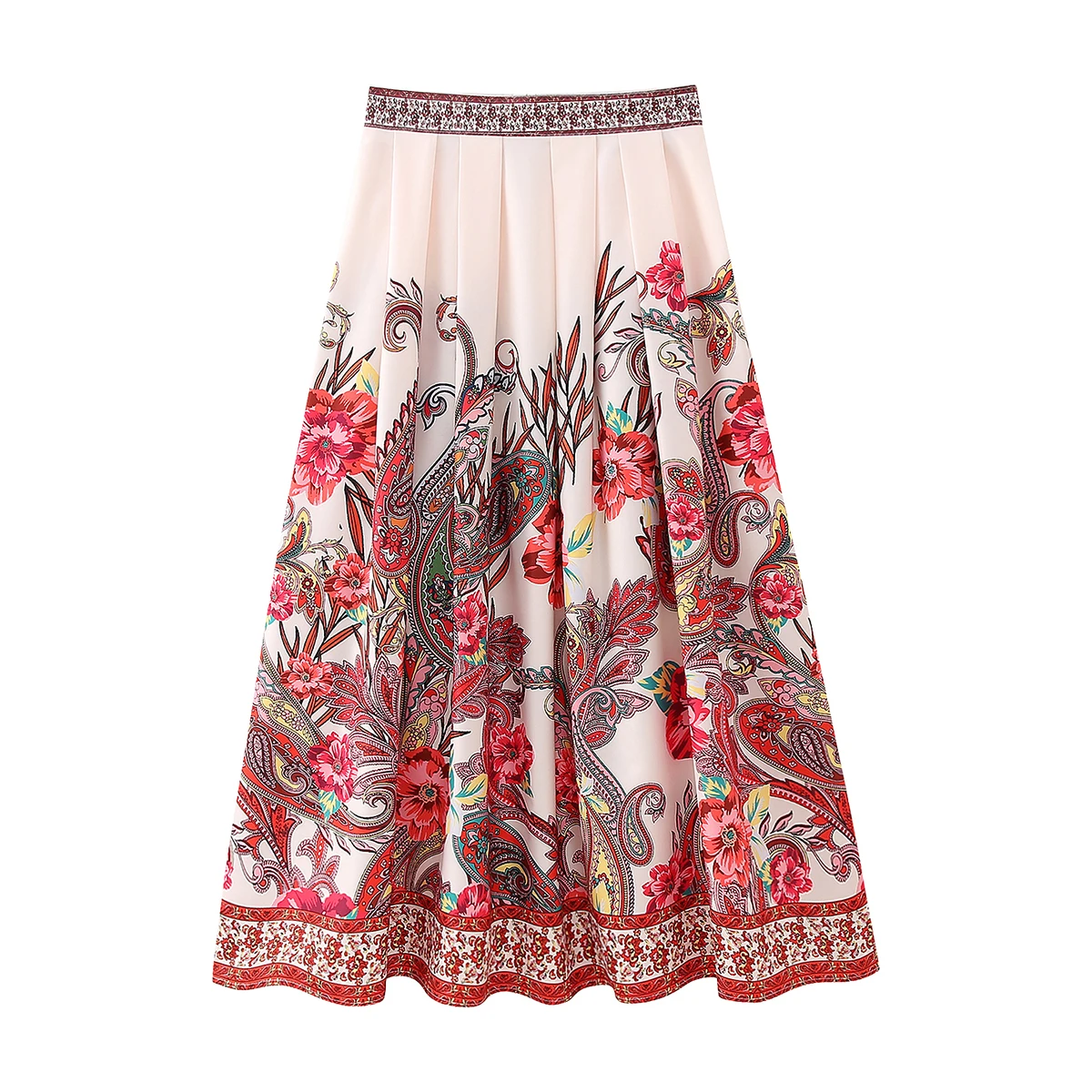 Women Long Skirt Summer 2025 New Fashion Back Zipper Fly Pleated Skirts Vacation Bottom Wear
Women Long Skirt Summer 2025 New Fashion Back Zipper Fly Pleated Skirts Vacation Bottom Wear