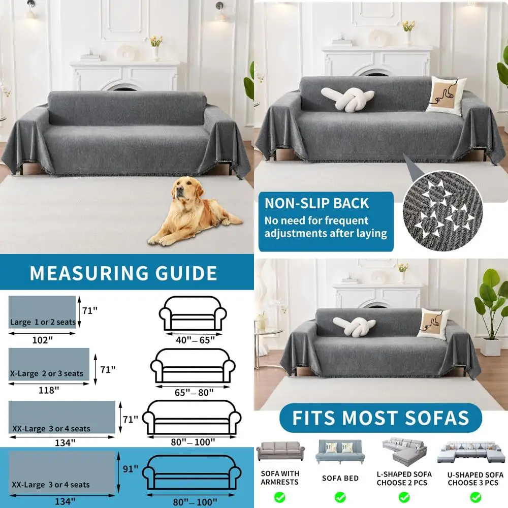 Приятные для домашних животных моющиеся чехлы для диванов с 3 подушками, секционные диваны, нескользящие защитные чехлы для мебели для собак
Приятные для домашних животных моющиеся чехлы для диванов с 3 подушками, секционные диваны, нескользящие защитные чехлы для мебели для собак