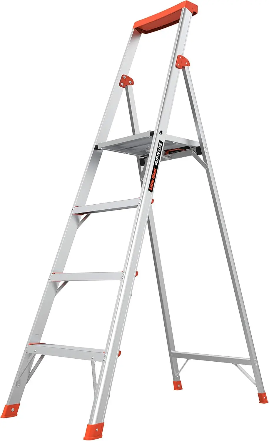 Ladders Flip-N-Lite 6 ft Lightweight Step Ladder with Standing Platform, Aluminum, 300 lb Load Capacity, Type 1A Extra Heavy Dut
Ladders Flip-N-Lite 6 ft Lightweight Step Ladder with Standing Platform, Aluminum, 300 lb Load Capacity, Type 1A Extra Heavy Dut