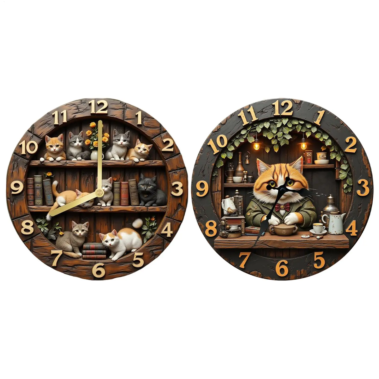 Wall Clock Cat Theme Wooden 11.81 Inch Cute Animal Decoration For Living Room Bedroom Farmhouse Home Office Decor Silent Clock
Wall Clock Cat Theme Wooden 11.81 Inch Cute Animal Decoration For Living Room Bedroom Farmhouse Home Office Decor Silent Clock