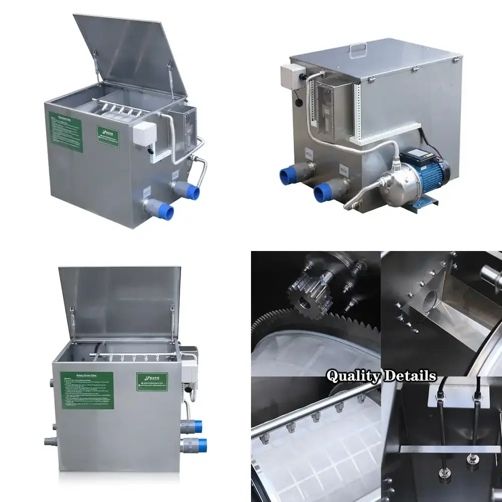 QihangRAS Household Garden Koi Pond Filter Aquarium Fish tank Drum Filter Aquaculture Stainless Steel Rotary Drum Filter
QihangRAS Household Garden Koi Pond Filter Aquarium Fish tank Drum Filter Aquaculture Stainless Steel Rotary Drum Filter