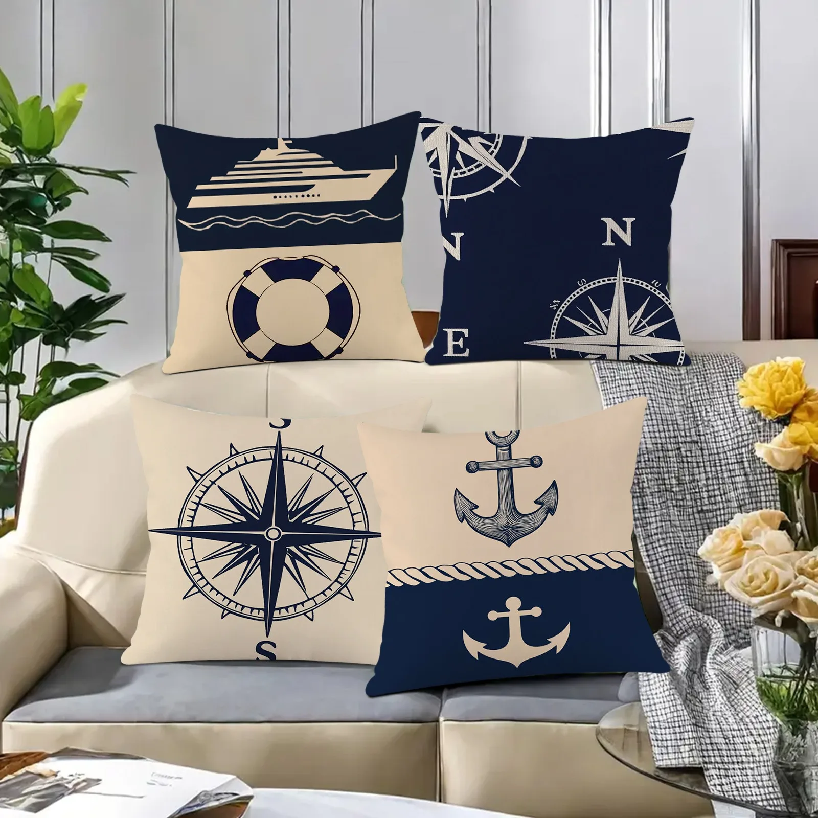 Vintage Nautical Compass PillowcaseSuitable for sofa car bedroom decorative cushion cover pillow cover
Vintage Nautical Compass PillowcaseSuitable for sofa car bedroom decorative cushion cover pillow cover