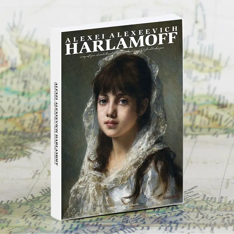 30Pcs Harlamoff Russian Artist Oil Painting Postcards Classic Portrait Art Greeting Cards for Scrapbooking Gifts
30Pcs Harlamoff Russian Artist Oil Painting Postcards Classic Portrait Art Greeting Cards for Scrapbooking Gifts