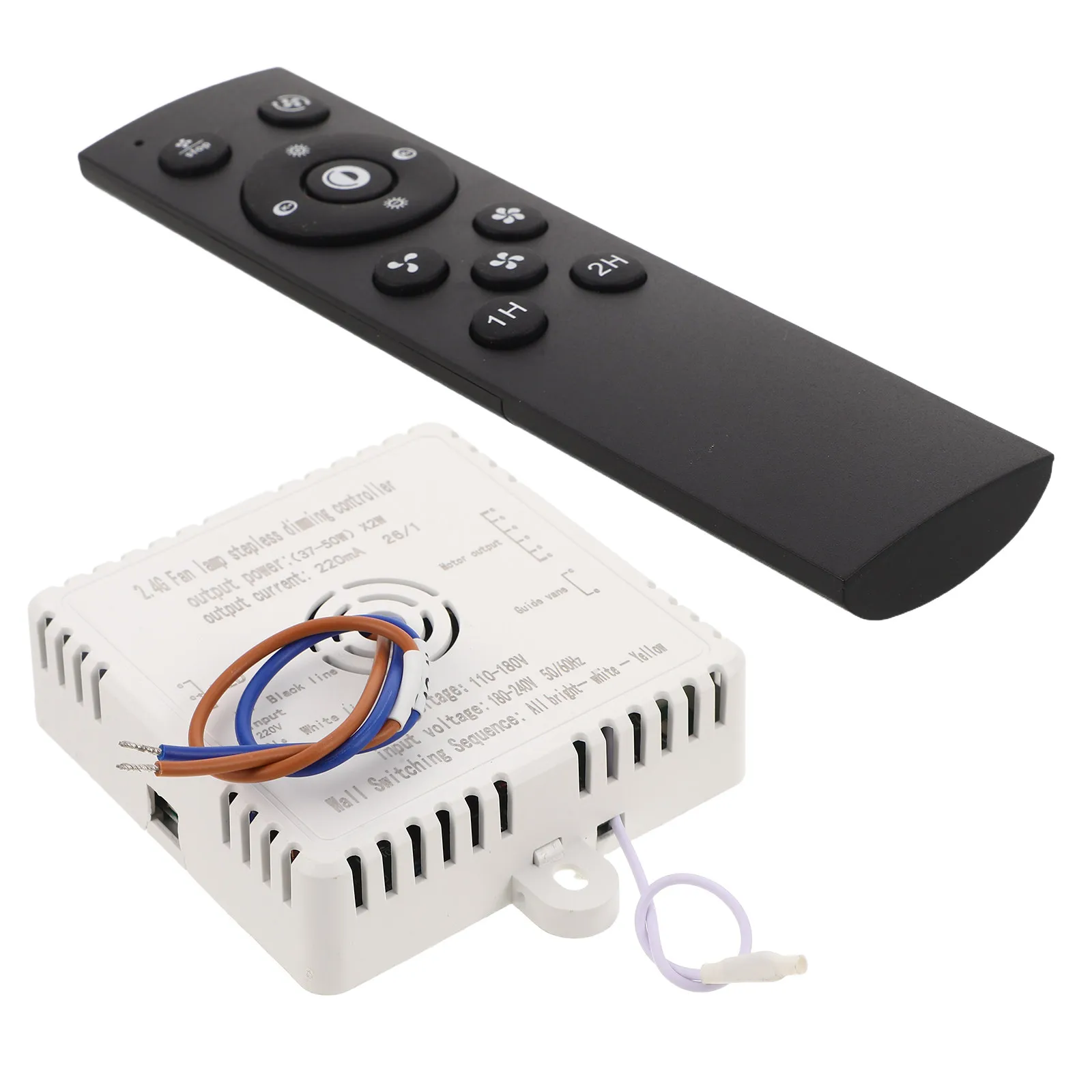 1Set Ceiling Fan Remote Control Kit Fan Lamp Wireless Controller Speed Light Dimmer Timing Replacement for Bedroom Living Room
1Set Ceiling Fan Remote Control Kit Fan Lamp Wireless Controller Speed Light Dimmer Timing Replacement for Bedroom Living Room
