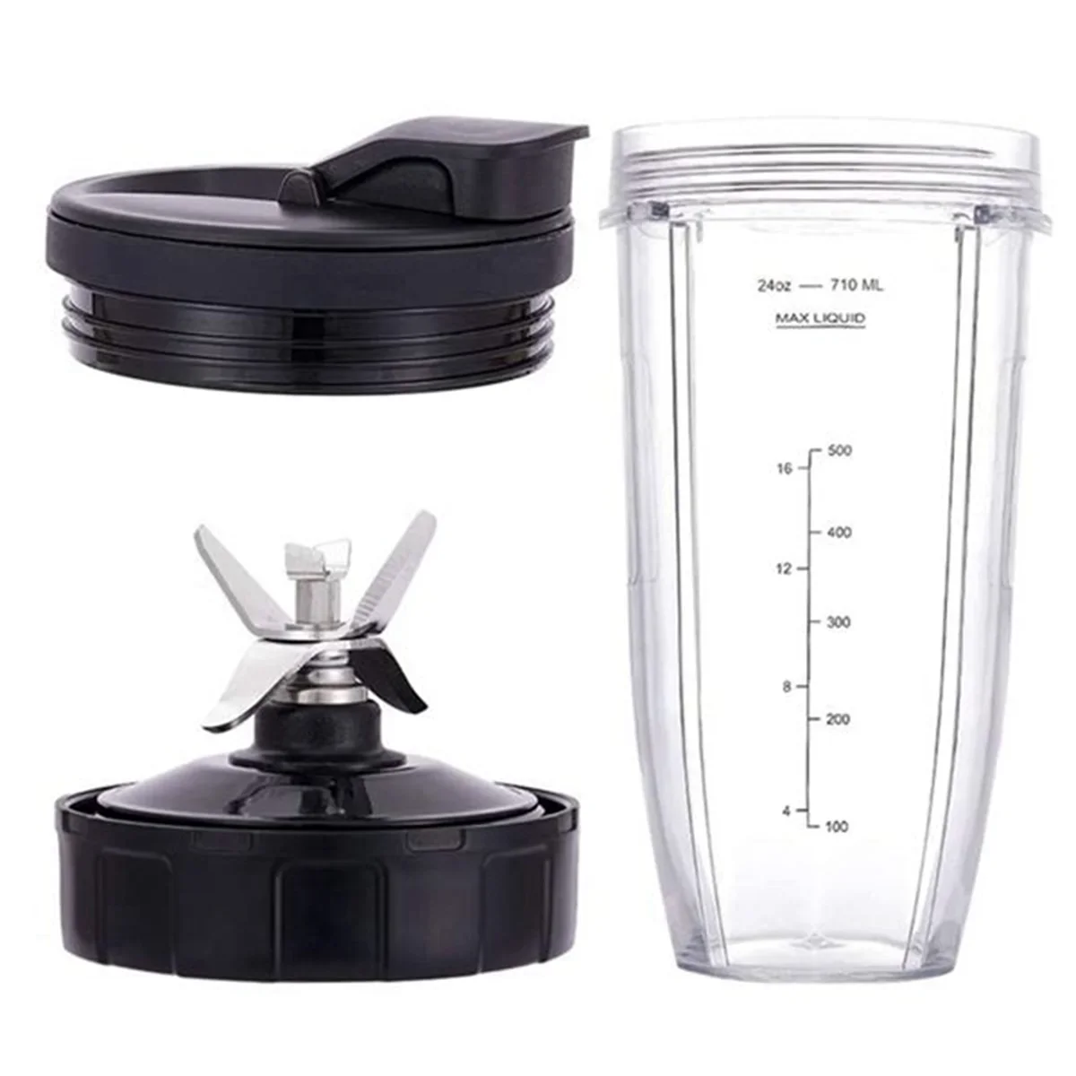For Ninja Blender Replacement Parts, 24Oz Cup 7 Fins Extractor Blade, for Nutri Ninja Auto IQ BN801 SS101 BL480-30 BL641
For Ninja Blender Replacement Parts, 24Oz Cup 7 Fins Extractor Blade, for Nutri Ninja Auto IQ BN801 SS101 BL480-30 BL641