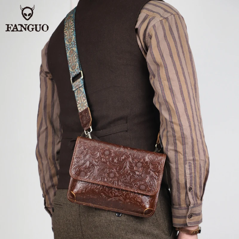 Men's Shoulder Bag Natural Cowhide Crossbody Messenger Bags For Male Genuine Leather Shoulder Bag With Two Size
Men's Shoulder Bag Natural Cowhide Crossbody Messenger Bags For Male Genuine Leather Shoulder Bag With Two Size
