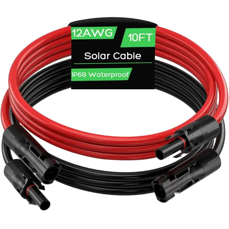 12AWG 3 м/10 футов удлинительный зарядный кабель для солнечной панели для Renogy ALLPOWERS Dokio GRECELL HQST и т. д. Складные гибкие солнечные панели.
12AWG 3 м/10 футов удлинительный зарядный кабель для солнечной панели для Renogy ALLPOWERS Dokio GRECELL HQST и т. д. Складные гибкие солнечные панели.