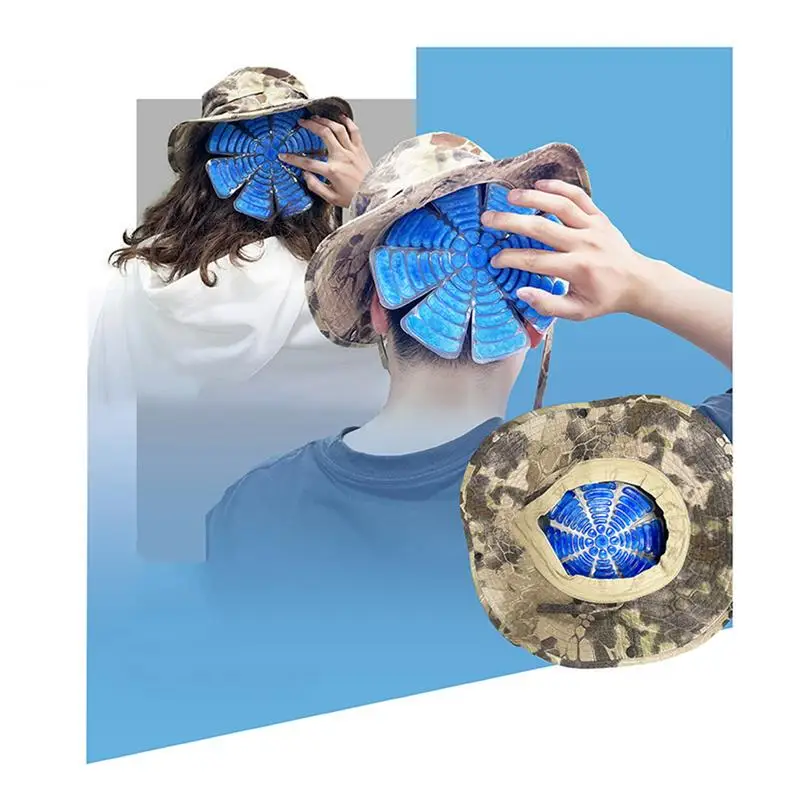 Cooling Caps Liner Adjustable Ice Pad For Summer, Universal Hat Fit With Instant Cooling Gel For Outdoor & Hot Weather Blue
Cooling Caps Liner Adjustable Ice Pad For Summer, Universal Hat Fit With Instant Cooling Gel For Outdoor & Hot Weather Blue