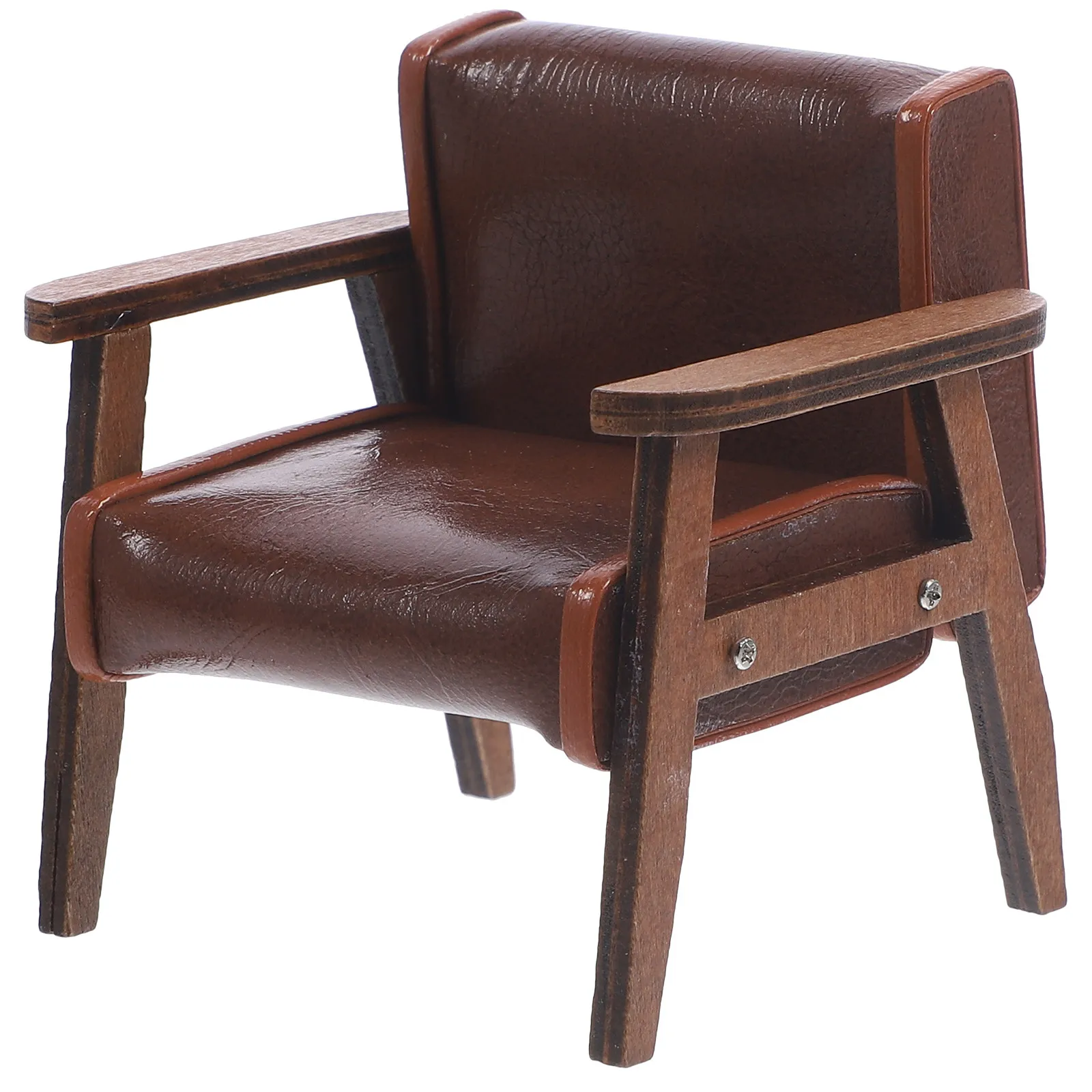 Wooden Frame PU Mini Sofa Chair Miniature Armchair for Dollhouse Mini House Decoration Smooth Surface Realistic Tiny
Wooden Frame PU Mini Sofa Chair Miniature Armchair for Dollhouse Mini House Decoration Smooth Surface Realistic Tiny