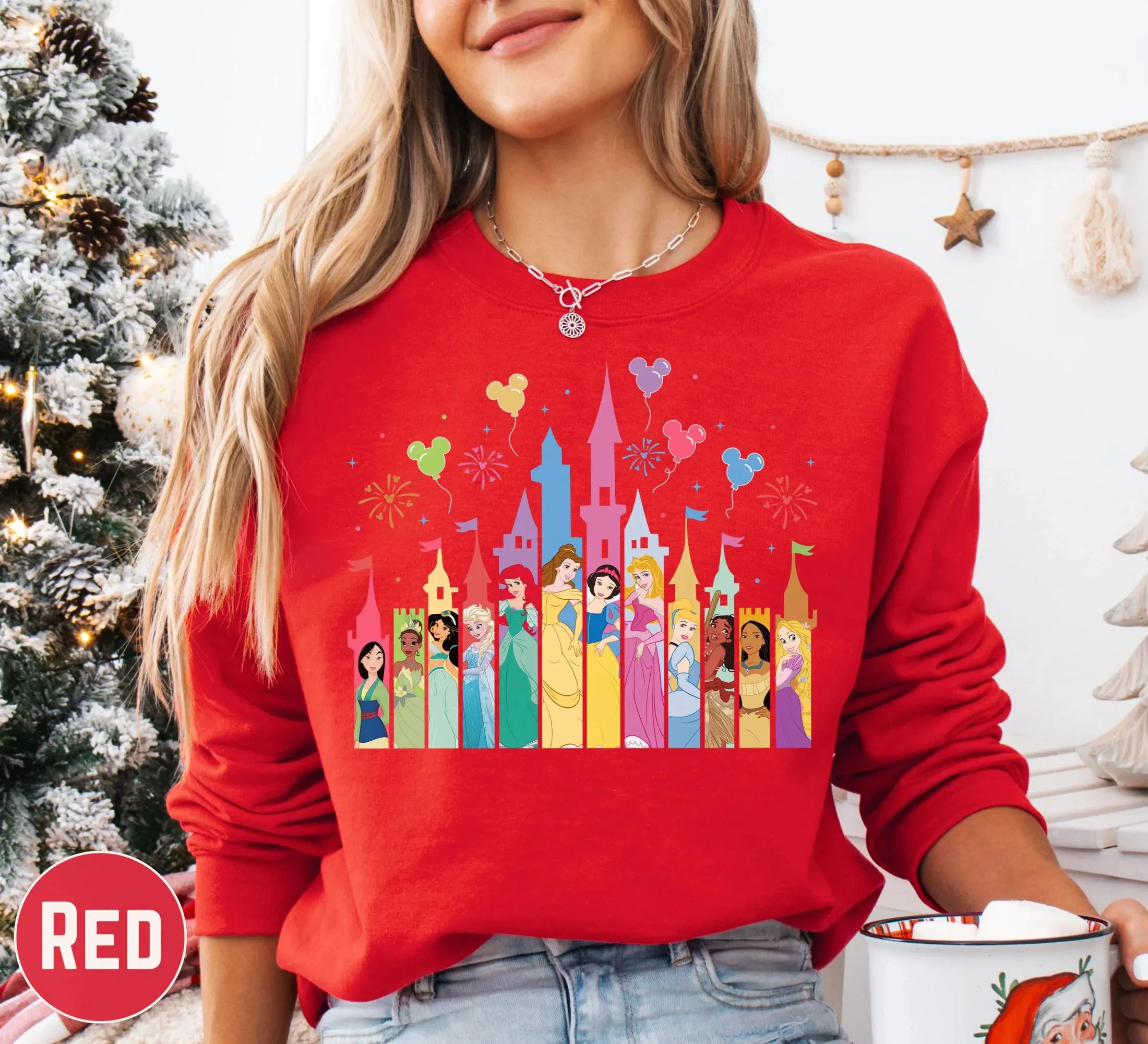 Новая высококачественная женская толстовка с круглым вырезом и принтом Disney Princess Castle, пуловер с принтом принцессы для девочек, повседневная одежда для семейных путешествий Disney
Новая высококачественная женская толстовка с круглым вырезом и принтом Disney Princess Castle, пуловер с принтом принцессы для девочек, повседневная одежда для семейных путешествий Disney