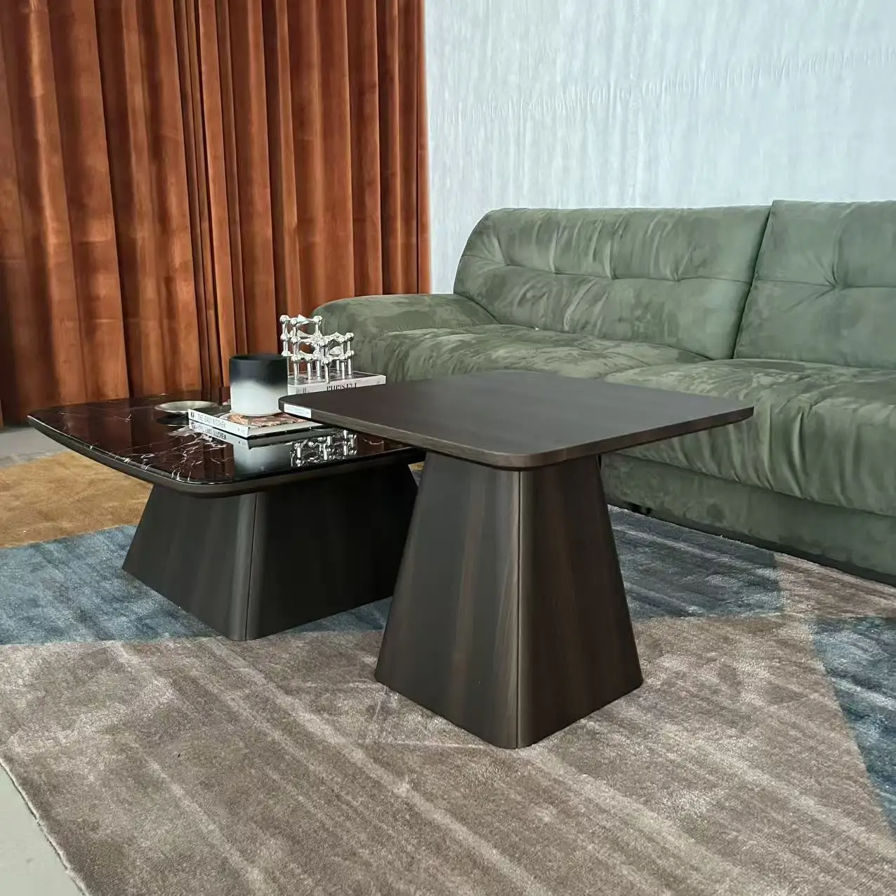 Modern Stainless Steel Center Table Set with Glossy Stone Top Living Room Furniture Home Furnishing
Modern Stainless Steel Center Table Set with Glossy Stone Top Living Room Furniture Home Furnishing