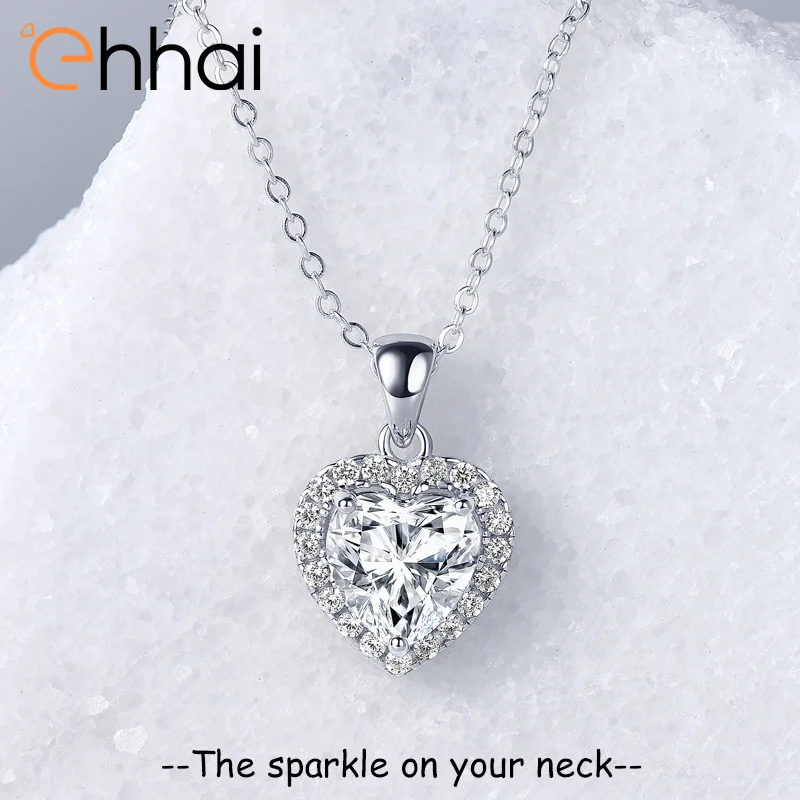 Ehhai 2CT кулон с муассанитом в форме сердца, цепочка для женщин, стерлинговое серебро 925 пробы, ювелирные изделия на шею, подарки для свадебной вечеринки, колье
Ehhai 2CT кулон с муассанитом в форме сердца, цепочка для женщин, стерлинговое серебро 925 пробы, ювелирные изделия на шею, подарки для свадебной вечеринки, колье