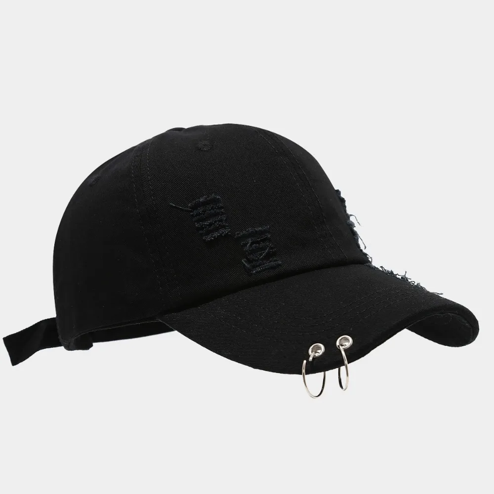 Versatile Creative Iron Ring Baseball Cap Cotton Hip Hop Sunscreen Hat Distressed Design Korean Sun Hat Street
Versatile Creative Iron Ring Baseball Cap Cotton Hip Hop Sunscreen Hat Distressed Design Korean Sun Hat Street