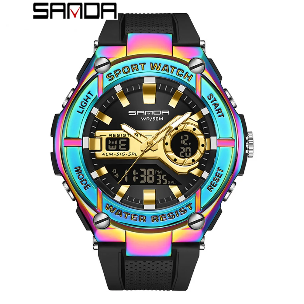 Fashion Sanda Brand 2023 New Men's Watches Waterproof Quartz Wristwatch Sport Military Led Digital Watch Male Relogios Masculino
Fashion Sanda Brand 2023 New Men's Watches Waterproof Quartz Wristwatch Sport Military Led Digital Watch Male Relogios Masculino