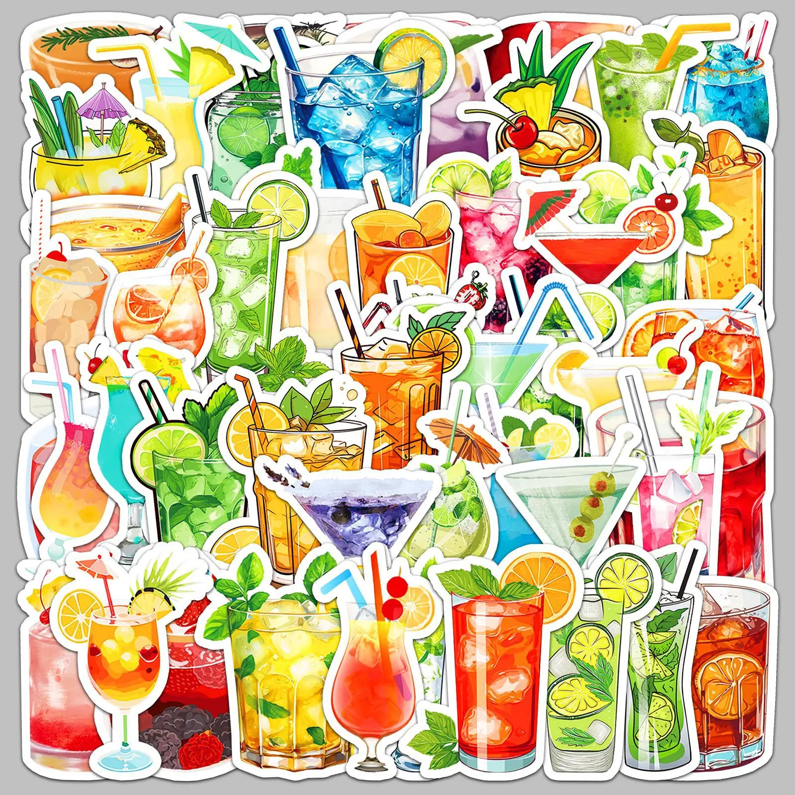50pcs Ins Style Cartoon Cocktail Series Graffiti Stickers Suitable for Helmet Desktop Wall Decoration DIY Sticker Package
50pcs Ins Style Cartoon Cocktail Series Graffiti Stickers Suitable for Helmet Desktop Wall Decoration DIY Sticker Package