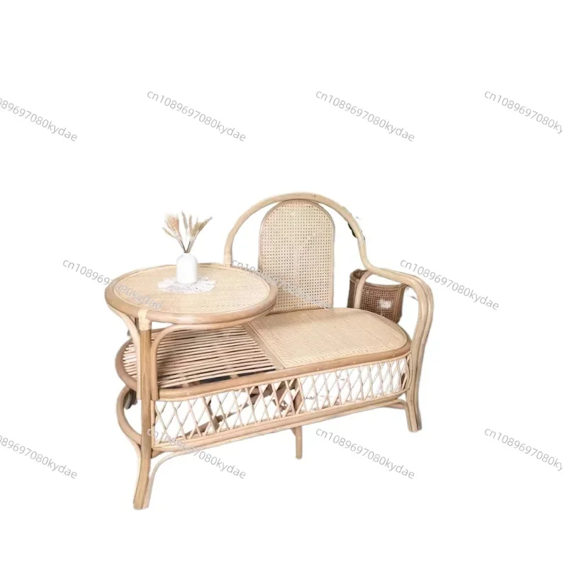 Retro Rattan Single Sofa Chair Integrated Coffee Table Balcony Leisure Recliner Home Small Apartment Lounge Chair
Retro Rattan Single Sofa Chair Integrated Coffee Table Balcony Leisure Recliner Home Small Apartment Lounge Chair