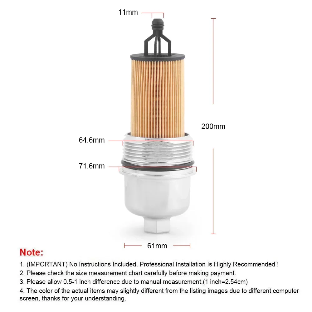SDTW 68191350AA 68191349AA Aluminium Oil Filter & Cap Lid Cover Kit For Chrysler Dodge Jeep Cherokee Wrangler 68191350AA-001
SDTW 68191350AA 68191349AA Aluminium Oil Filter & Cap Lid Cover Kit For Chrysler Dodge Jeep Cherokee Wrangler 68191350AA-001