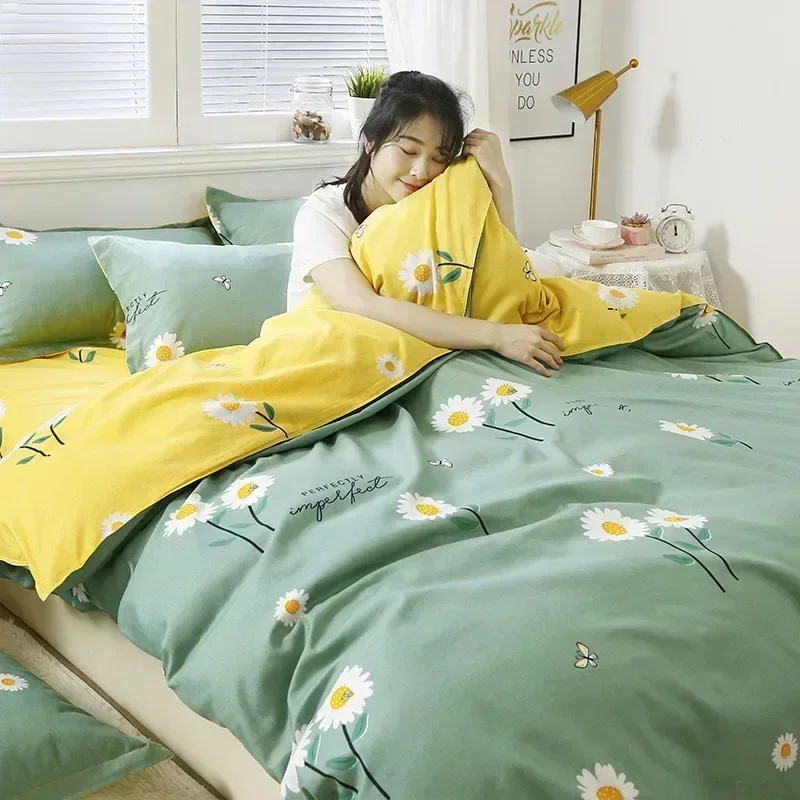 New Fashion Print Queen Size Bedding Set King Size Daisy Printed Duvet Cover Set with Flat Sheets Cozy Durable Bedding Sets
New Fashion Print Queen Size Bedding Set King Size Daisy Printed Duvet Cover Set with Flat Sheets Cozy Durable Bedding Sets