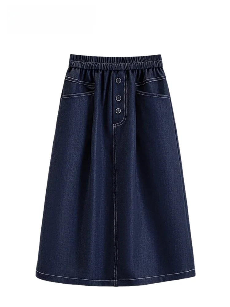Faionable Large Size Denim Skirt for Women Pear ape Body Spring New Sle Casual High Waist Cotton Polyester Blend
Faionable Large Size Denim Skirt for Women Pear ape Body Spring New Sle Casual High Waist Cotton Polyester Blend
