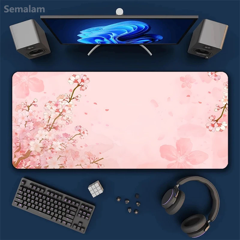 Large Gaming Mouse Pad Pink Japanese Cherry Blossoms Design with Stitched Edges Non-Slip Rubber Base Suitable for Home Office
Large Gaming Mouse Pad Pink Japanese Cherry Blossoms Design with Stitched Edges Non-Slip Rubber Base Suitable for Home Office