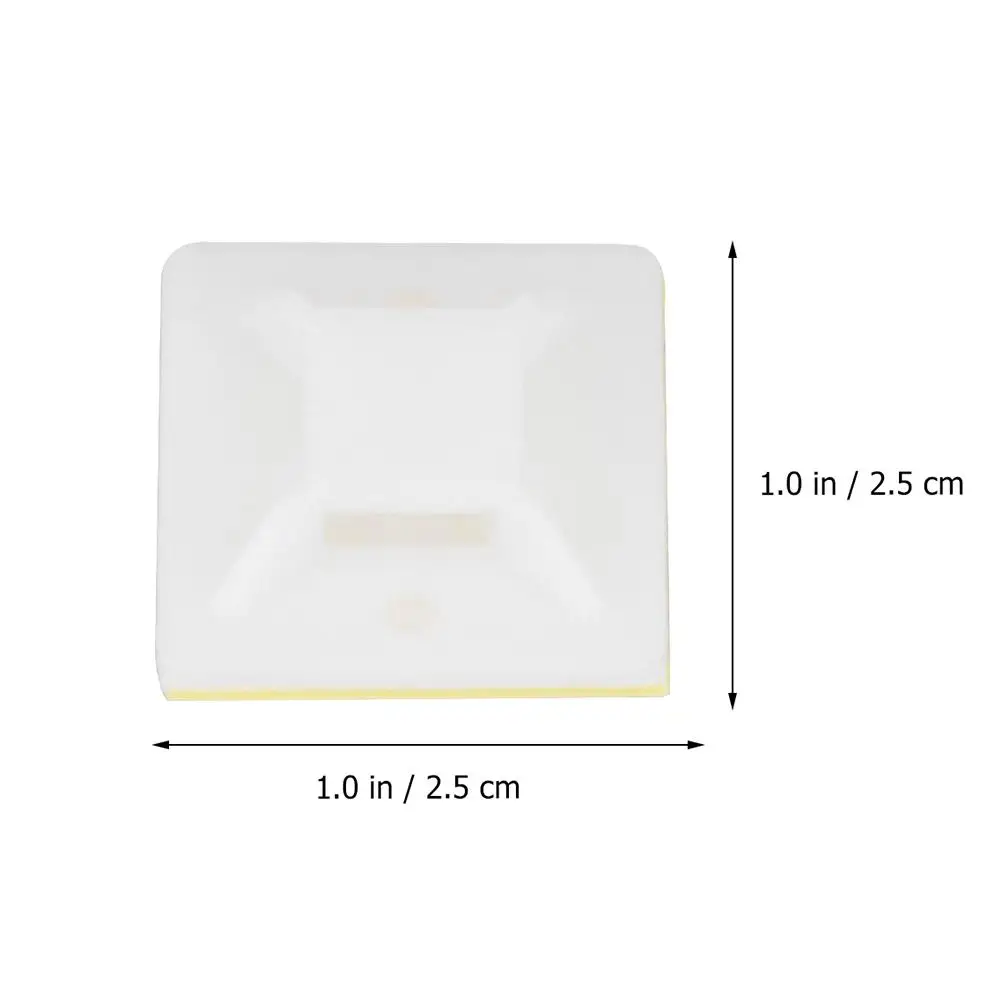 1000 Pcs Cable Tie Mounts White Ziptie Holder Sucker Base Wire Management Accessories Cord ganizer Nylon Zip Tie Adhesive Backed
1000 Pcs Cable Tie Mounts White Ziptie Holder Sucker Base Wire Management Accessories Cord ganizer Nylon Zip Tie Adhesive Backed