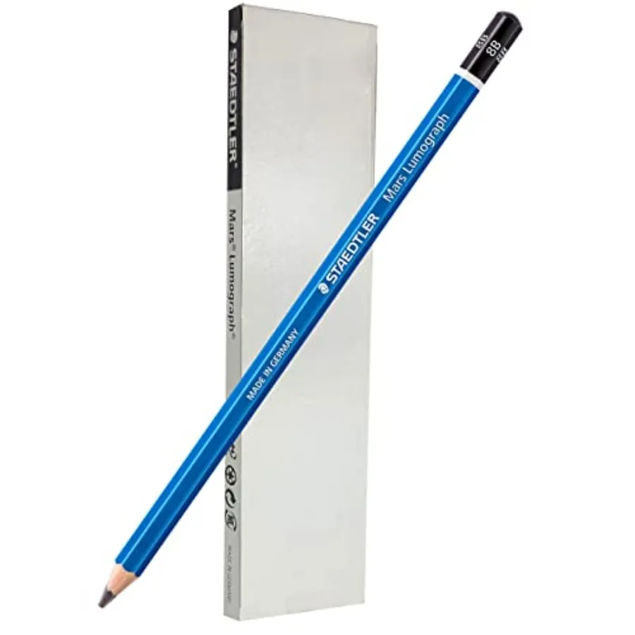 Mars Lumograph 8B Graphite Art Drawing Pencil, 6 Pencils
Mars Lumograph 8B Graphite Art Drawing Pencil, 6 Pencils