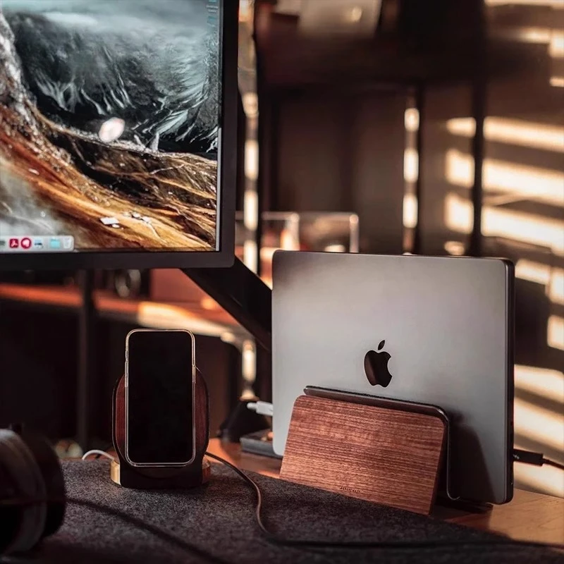 Вертикальная подставка для ноутбука из орехового дерева, компактный настольный органайзер для игрового стола для MacBook Pro/Air Wood, вертикальное хранилище
Вертикальная подставка для ноутбука из орехового дерева, компактный настольный органайзер для игрового стола для MacBook Pro/Air Wood, вертикальное хранилище