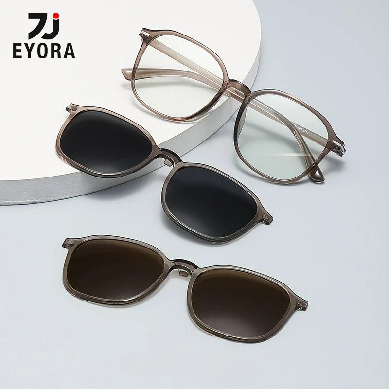EYORA Lightweight Magnetic Clip on Glasse Anti Blue Light Myopia Eyewear Photochromic Progressive Eyeglasses with Prescription
EYORA Lightweight Magnetic Clip on Glasse Anti Blue Light Myopia Eyewear Photochromic Progressive Eyeglasses with Prescription