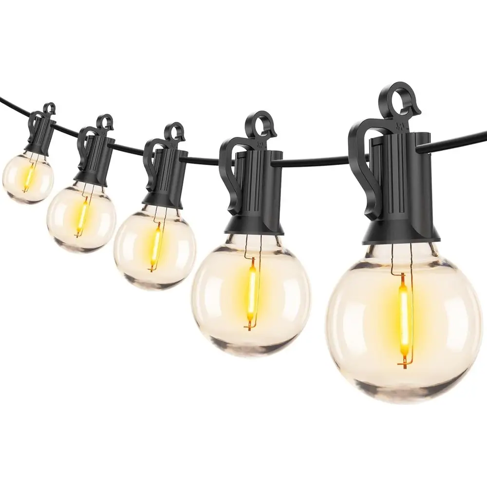 LED String Lights Outdoor 100Ft Waterproof G40 Patio Lights with 102(2 Spare) Led Shatterproof Bulbs, LED Globe Hanging Light fo
LED String Lights Outdoor 100Ft Waterproof G40 Patio Lights with 102(2 Spare) Led Shatterproof Bulbs, LED Globe Hanging Light fo
