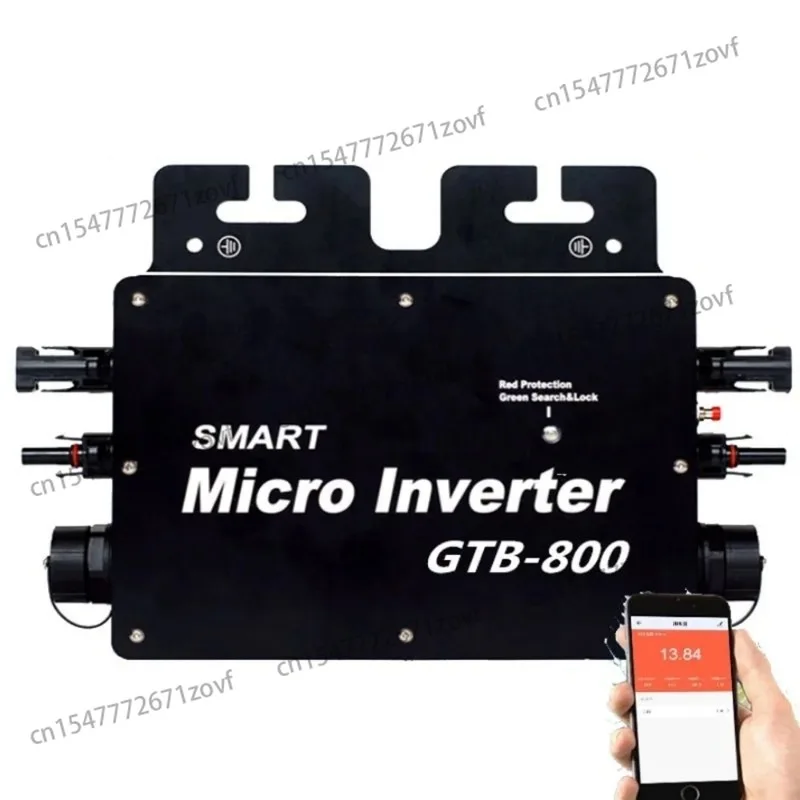 GTB-800 Grid Inverter 800W 110V 220V DC to AC Smart Micro MPPT Solar Converter 22-50V Wireless Communication with APP Monitoring
GTB-800 Grid Inverter 800W 110V 220V DC to AC Smart Micro MPPT Solar Converter 22-50V Wireless Communication with APP Monitoring